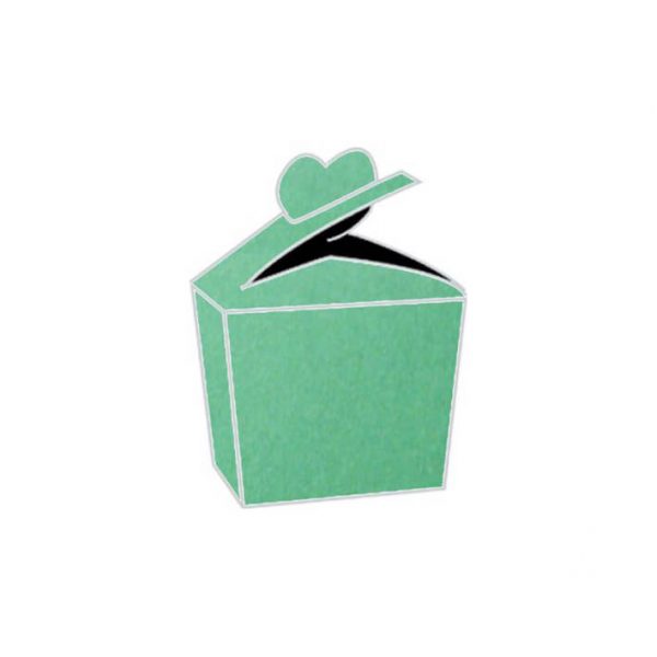 dark green aura heart bonbonniere box