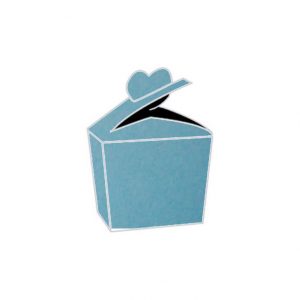 mid blue aura heart bonbonniere box