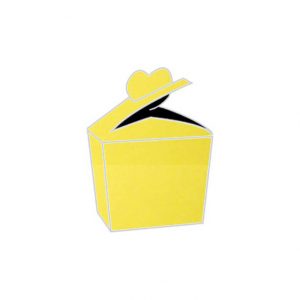 yellow aura heart bonbonniere box