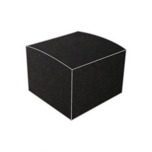 all black plain bonbonniere box