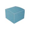 Aura mid blue plain bonbonniere box