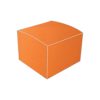 aura orange plain bonbonniere box