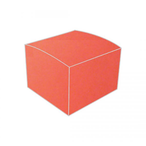 aura red plain bonbonniere box