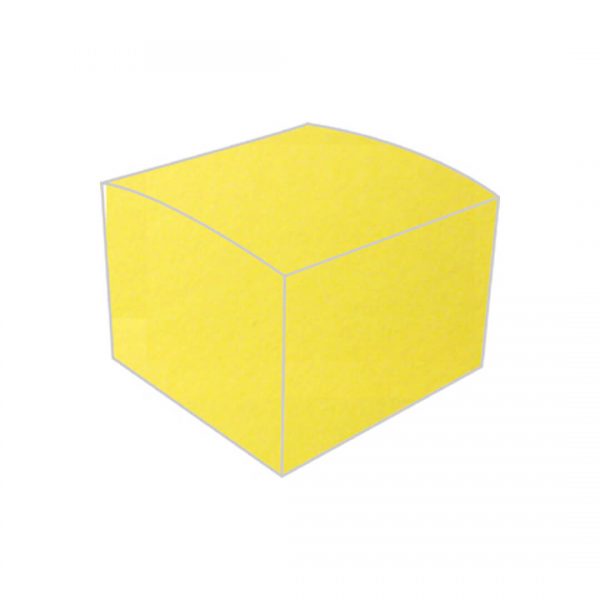aura yellow plain bonbonniere box