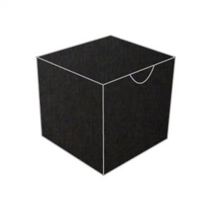 black aura treasure chest bonbonniere box