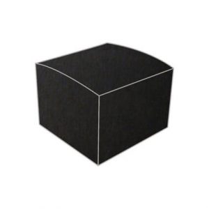 black plain bonbonniere box