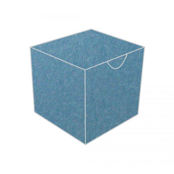 blue pearla metallic treasure chest bonbonniere box