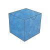 blue starfish textured metallic treasure chest bonbonniere box