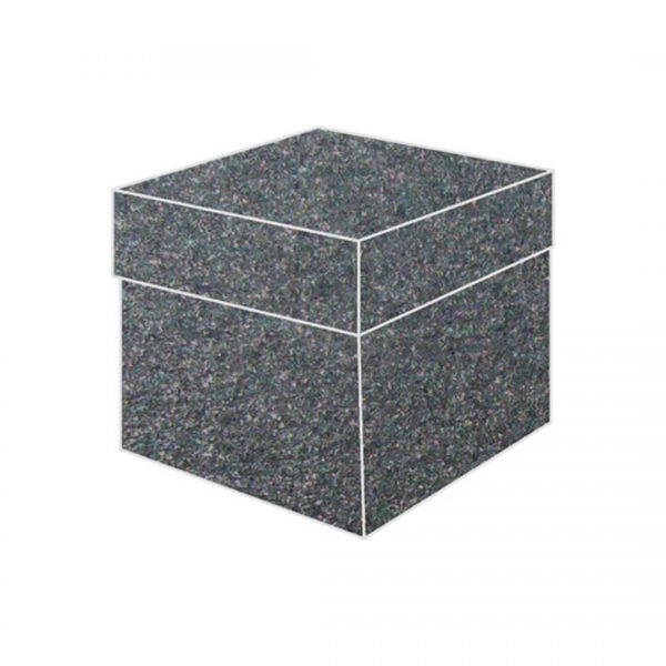 coal metallic top box bonbonniere