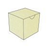 cream metallic treasure chest favor box