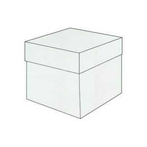 lac cream textured vise versa top box bonbonniere box