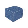 metallic blue bonbonniere box