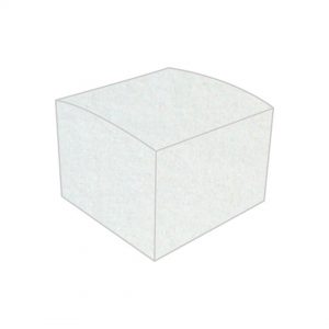 metallic crystal white bonbonniere box
