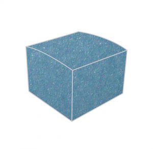 metallic pearla blue bonbonniere box