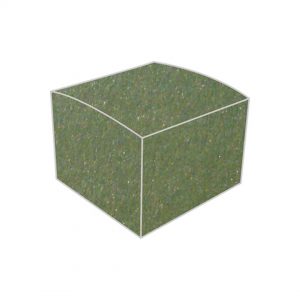 metallic pearla fern green bonbonniere box