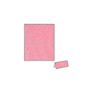 pink pearla metallic place card