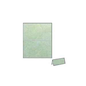 Refreshing Mint camouflage vibe textured metallic place card