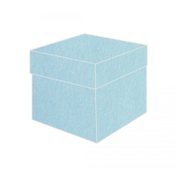 rivus blue textured vise versa top box bonbonniere