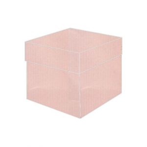 rosa pink vise versa textured Top box bonbonniere