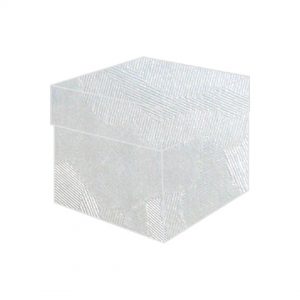 shinning white vibe camouflage textured metallic top box bonbonniere