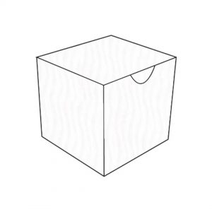 shinning white vibe wave textured metallic treasure chest bonbonniere box