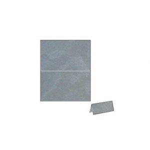 silver lining camouflage vibe textured metallic place card