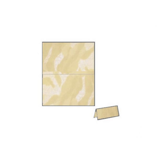 soft powder cream vibe camouflage textured metallic place card