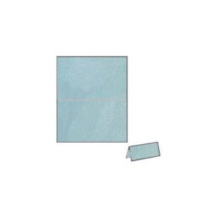 Tender Blue camouflage vibe textured metallic place card