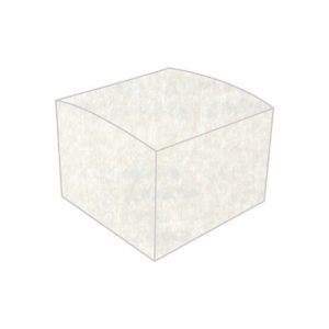 textured Metallic starfish white bonbonniere box