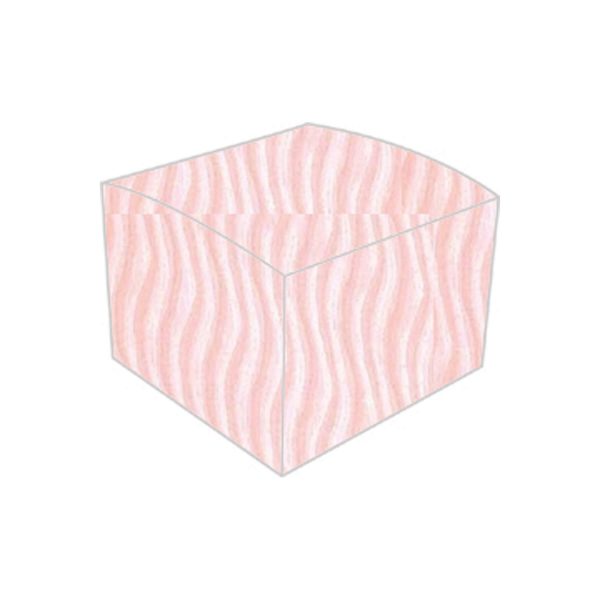 textured metallic vibe wave gentle rose bonbonniere box