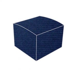 textured vise versa dark blue pelagus bonbonniere box