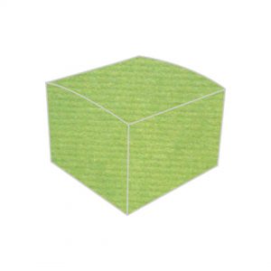 textured vise versa green herbeus bonbonniere box