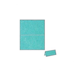turquoise pearla place card