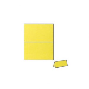 yellow auora place card