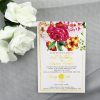 BIRINV30 Floral Birthday Invitation