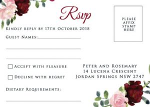 WEDINV184-Red-and-Pink-floral-wedding-invitation rsvp card