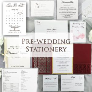Pre wedding stationery