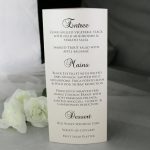 TABMEN20 Ivory printed trifold A4 table menu side 2