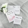 WEDINV198 White wedding rsvp map card and wishing well