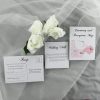 WEDINV198 White wedding rsvp map card and wishing well cards