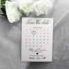 SAVDAT05 front Gold foiled postcard with magnet save the date card